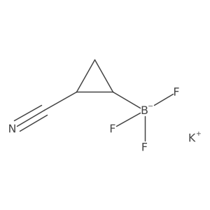 Potassium trans-2-cyanocyclopropyltrifluoroborate Structure