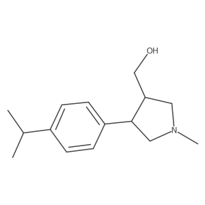(4-(4-Isopropylphenyl)-1-methylpyrrolidin-3-yl)methanol结构式