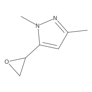 1,3-dimethyl-5-(oxiran-2-yl)-1H-pyrazole Structure