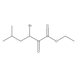 Ethyl 3-bromo-5-methyl-2-oxohexanoate结构式