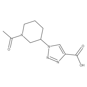 1-(1-Acetylpiperidin-3-yl)-1H-1,2,3-triazole-4-carboxylic acid结构式