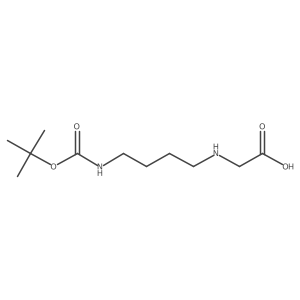 N-[4-[[(1,1-Dimethylethoxy)carbonyl]amino]butyl]glycine结构式