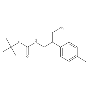 tert-butyl N-[3-amino-2-(4-methylphenyl)propyl]carbamate Structure