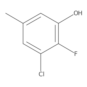 3-Chloro-2-fluoro-5-methylphenol Structure
