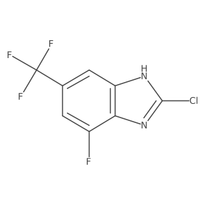 2-Chloro-4-fluoro-6-(trifluoromethyl)-1H-1,3-benzimidazole Structure