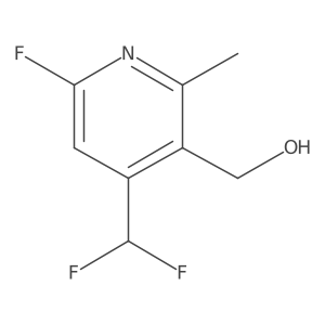 (4-(Difluoromethyl)-6-fluoro-2-methylpyridin-3-yl)methanol Structure