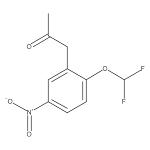 1-(2-(Difluoromethoxy)-5-nitrophenyl)propan-2-one Structure