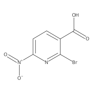 2-Bromo-6-nitronicotinic acid结构式