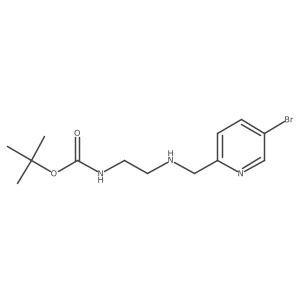 tert-butyl N-[2-[(5-bromopyridin-2-yl)methylamino]ethyl]carbamate Structure