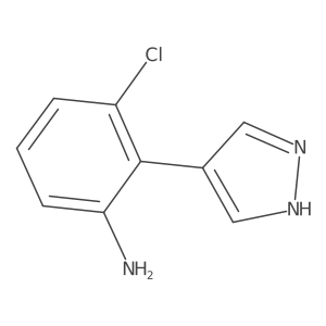 3-Chloro-2-(1H-pyrazol-4-YL)aniline Structure