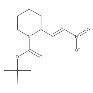 Tert-butyl 2-(2-nitroethenyl)piperidine-1-carboxylate结构式