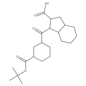 1-(1-Tert-butoxycarbonylpiperidine-3-carbonyl)-2,3,3a,4,5,6,7,7a-octahydroindole-2-carboxylic acid结构式