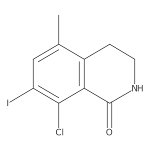 8-chloro-7-iodo-5-methyl-3,4-dihydroisoquinolin-1(2H)-one Structure