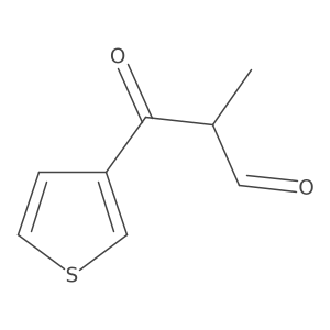 2-Methyl-3-oxo-3-(thiophen-3-yl)propanal结构式