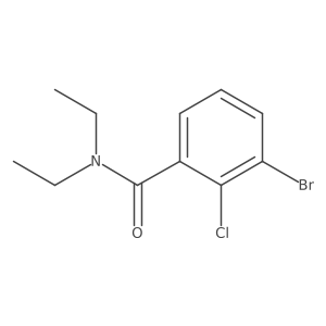 3-Bromo-2-chloro-N,N-diethylbenzamide Structure