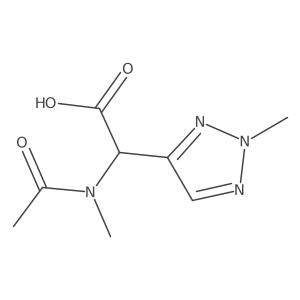 2-(2-methyl-2H-1,2,3-triazol-4-yl)-2-(N-methylacetamido)acetic acid Structure
