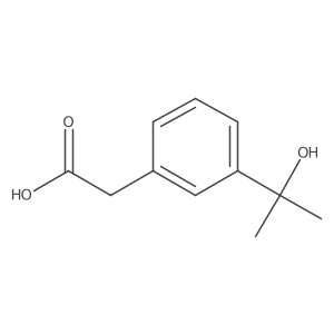 2-(3-(2-Hydroxypropan-2-yl)phenyl)acetic acid结构式