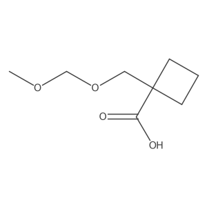 1-((Methoxymethoxy)methyl)cyclobutanecarboxylic acid Structure
