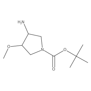 tert-Butyl (4S)-3-amino-4-methoxypyrrolidine-1-carboxylate Structure