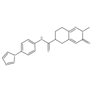 N-[4-(1H-imidazol-1-yl)phenyl]-2-methyl-3-oxo-2,3,5,6,7,8-hexahydrocinnoline-6-carboxamide Structure