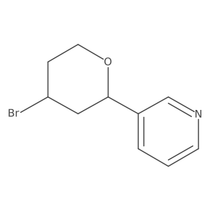 3-(4-Bromooxan-2-yl)pyridine Structure