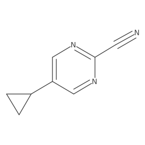 5-Cyclopropylpyrimidine-2-carbonitrile Structure