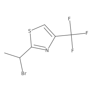 2-(1-Bromoethyl)-4-(trifluoromethyl)thiazole Structure