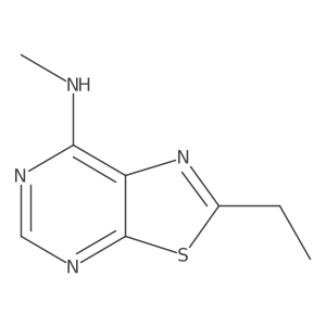 2-Ethyl-N-methyl-[1,3]thiazolo[5,4-d]pyrimidin-7-amine结构式