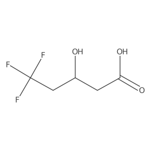 5,5,5-Trifluoro-3-hydroxypentanoic acid结构式