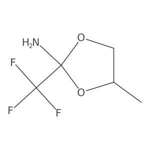 4-Methyl-2-(trifluoromethyl)-1,3-dioxolan-2-amine Structure