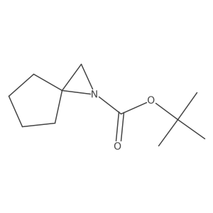 Tert-butyl 1-azaspiro[2.4]heptane-1-carboxylate结构式