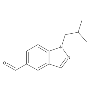 1-(2-methylpropyl)-1H-indazole-5-carbaldehyde Structure