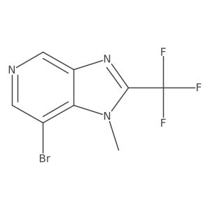 7-bromo-1-methyl-2-(trifluoromethyl)-1H-imidazo[4,5-c]pyridine Structure