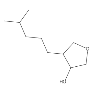 4-(4-Methylpentyl)oxolan-3-ol结构式