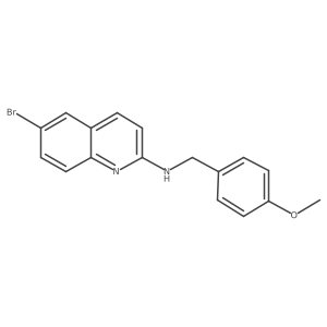 6-Bromo-N-[(4-methoxyphenyl)methyl]quinolin-2-amine结构式