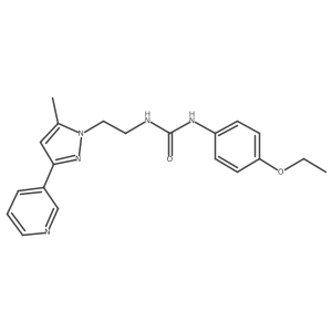 1-(4-ethoxyphenyl)-3-(2-(5-methyl-3-(pyridin-3-yl)-1H-pyrazol-1-yl)ethyl)urea结构式