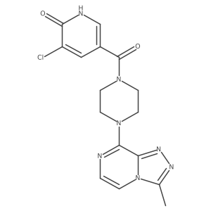 (5-Chloro-6-hydroxypyridin-3-yl)(4-(3-methyl-[1,2,4]triazolo[4,3-a]pyrazin-8-yl)piperazin-1-yl)methanone Structure