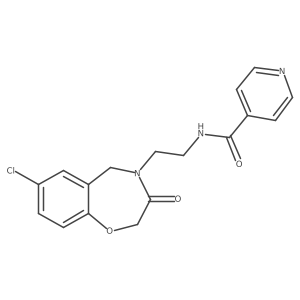 N-(2-(7-chloro-3-oxo-2,3-dihydrobenzo[f][1,4]oxazepin-4(5H)-yl)ethyl)isonicotinamide Structure