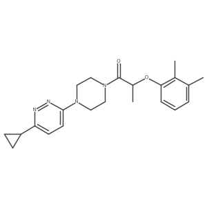 1-[4-(6-Cyclopropylpyridazin-3-yl)piperazin-1-yl]-2-(2,3-dimethylphenoxy)propan-1-one Structure