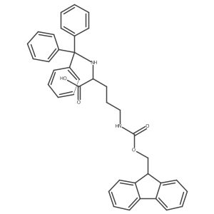 Trt-Orn(Fmoc)-OH结构式