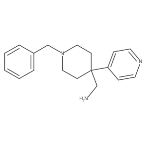 (1-Benzyl-4-(pyridin-4-yl)piperidin-4-yl)methanamine Structure