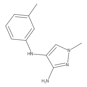 1-Methyl-N4-(3-methylphenyl)-1H-pyrazole-3,4-diamine Structure