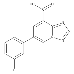 6-(3-Fluorophenyl)-[1,2,4]triazolo[1,5-a]pyridine-8-carboxylic acid Structure