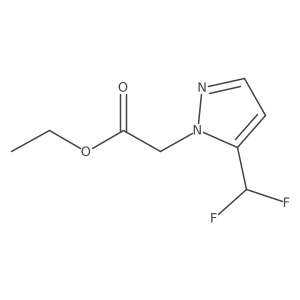 ethyl [5-(difluoromethyl)-1H-pyrazol-1-yl]acetate Structure