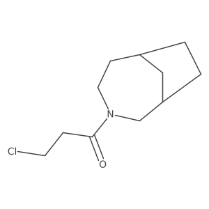1-{3-Azabicyclo[4.2.1]nonan-3-yl}-3-chloropropan-1-one结构式
