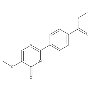 Methyl 4-(4-hydroxy-5-methoxypyrimidin-2-yl)benzoate结构式