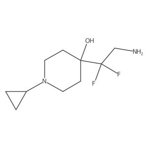 4-(2-Amino-1,1-difluoroethyl)-1-cyclopropylpiperidin-4-ol结构式