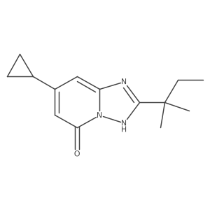 7-Cyclopropyl-2-(2-methylbutan-2-yl)-[1,2,4]triazolo[1,5-a]pyridin-5-ol结构式