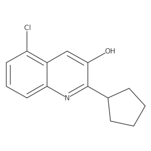 5-Chloro-2-cyclopentylquinolin-3-ol Structure