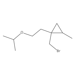 1-(Bromomethyl)-2-methyl-1-[2-(propan-2-yloxy)ethyl]cyclopropane Structure